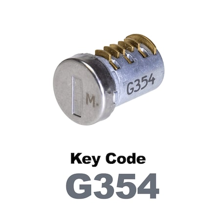Global Replacement Lock Cylinder, For Master Key Applications, For use in Locks with Key Code G354 KC-SM-NK-354